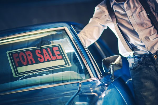 Selling Car Sign